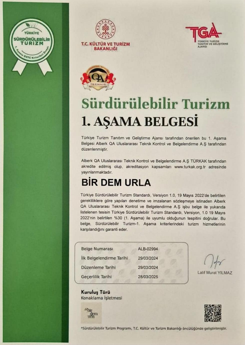 Hotel Bir Dem Urla Exterior foto